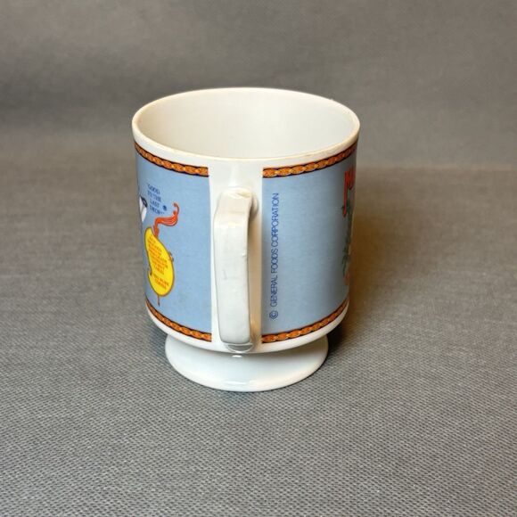 Vintage Maxwell House Coffee Cup Pedestal Footed Mug Cup 8 oz Retro 1970s - Picture 3 of 9